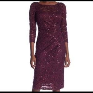 Marina Lace Sequin Dress